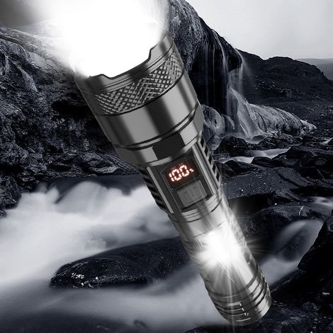 Mini Lampe Torche Led Rechargeable - Éclairage Puissant Longue Portée pour Camping Randonnée et Urgence - USB et Type-C (1/5)