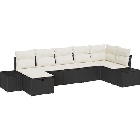 Maison Exclusive - Set di divani con cuscino 8 pcs polyrattan