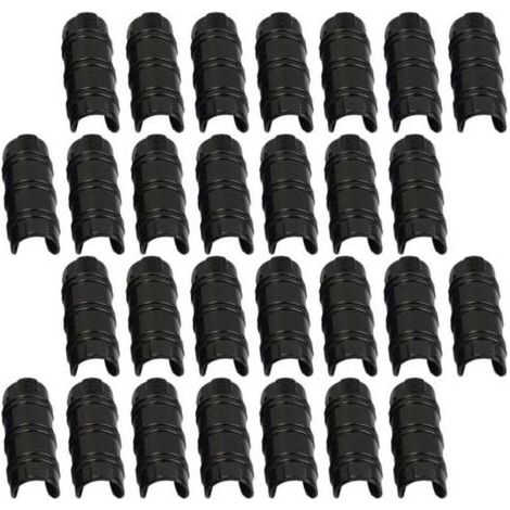 30 clips en plastique PC, adaptés aux tubes de 20 mm, idéaux pour la fixation de bâches (1/4)