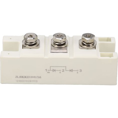 Module redresseur diode 200A 1600V, structure soudée 3 bornes pour semi-conducteurs de puissance (1/5)
