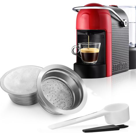 Cápsula de café recargable Benfuchen, compatible con Lavazza A Modo Mio, de acero inoxidable con 60 láminas de aluminio. (1/5)