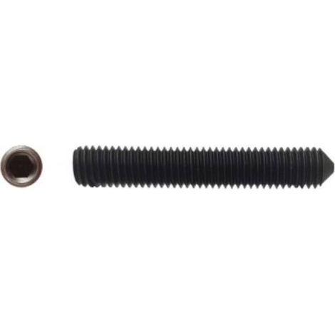 100 Vis Sans Tête 6 Pans Creux à Bout Pointeau STHC 12 x 25 mm - DIN 914 - 45H - Brut - D-Work