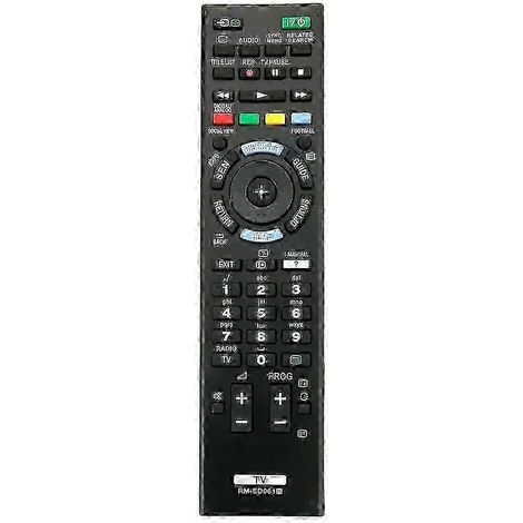 Télécommande de remplacement RM ED061 pour téléviseurs Sony, compatible avec les modèles KDL 42W706B, 32W706B et 50W829B. (1/4)
