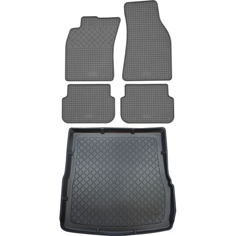 Set di tappetini in gomma per auto e tappetino per bagagliaio per Audi A6 C6 Avant Kombi (5 porte) dal 2005.03.2011. (1/5)