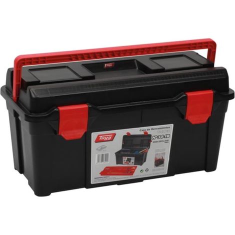Perel – Boîte à outils avec plateau amovible 580x285x290 mm – Capacité 47,9 L – Polypropylène durable pour rangement efficace (1/6)