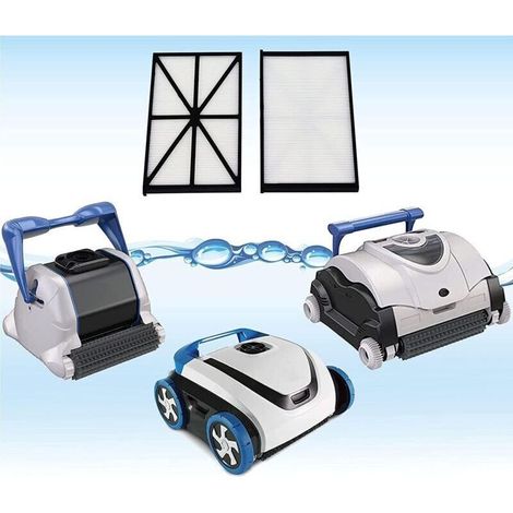 Poweka RCX70101PAK2 Lot de 2 cartouches filtrantes de rechange compatibles avec Hayward Aqua Vac QC SharkVac et TigerShark Robot purificateur de piscine (lot de 2) (1/4)