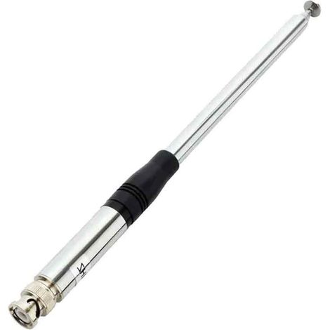 Antenne HT télescopique/sur tige de 27 MHz (9 à 51 pouces) pour radio CB portable/portable, avec connecteur BNC, compatible avec les radios CB Cobra, Midland, Uniden et Anytone. (1/5)