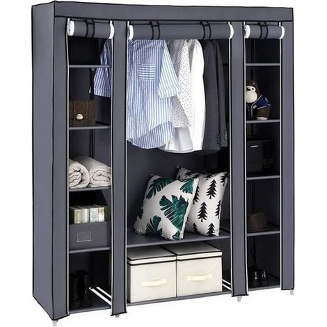 Armoire Chaussures en Tissu Penderie-Non Tisse pour 4-5-10 Couches Meubles Rangement Armoire tagres,pour Chambre Coucher, Vest[131] (1/3)