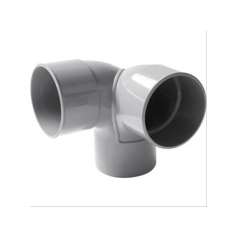 Coude double équerre MF Ø100 Nicoll