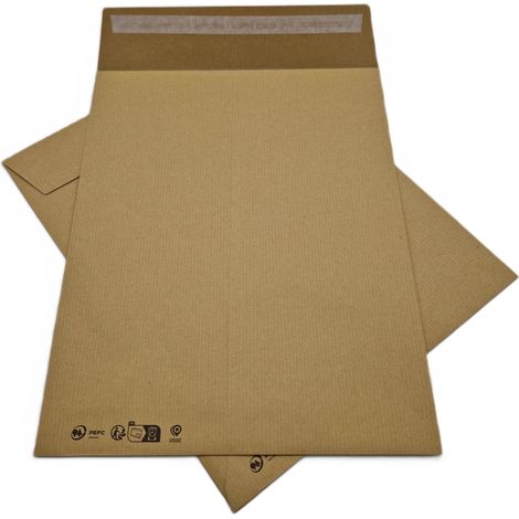 Lot de 500 Pochettes 24 260 x 330 mm sans fenêtre Kraft 90gr (1/4)