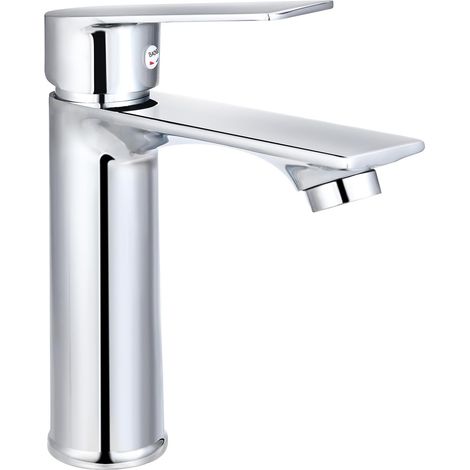 MitigEU Lavabo Robinet Salle Bain Robinet Lavabo pour Salle de Bain Réglable à Chaud et à Froid Robinet Chromé (1/5)