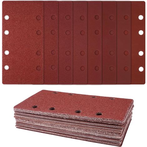 40 Pièces Feuilles Abrasives pour Ponceuse Orbitales, Feuilles Abrasives (1/5)