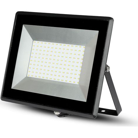 V-TAC VT-40101 projecteur led smd 100W blanc neutre 4000K E-Series ultra slim noir IP65 - SKU 5965 (1/5)