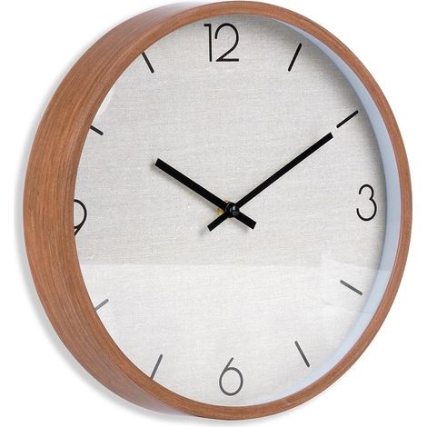 Orologio da parete home styling collection moderno marrone beige 30 cm