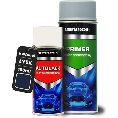 LY5K VW Audi Brillantblau Marineblau Sprühlack 150 ml + Grundierung 400 ml (1/5)