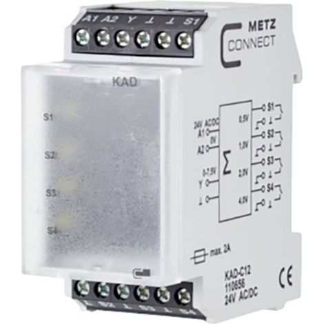 Convertitore digitale-analogico (DAC) 24, 24 V/AC, V/DC (max) Metz Connect 110656 1 pz.