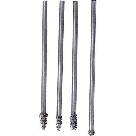 Lange Rotationsfeile aus Wolframstahl, Satz Rotationsfräser mit 6-mm-Schaft für die Holzbearbeitung: Schnitzen, Gravieren, Polieren und Bohren (1/5)