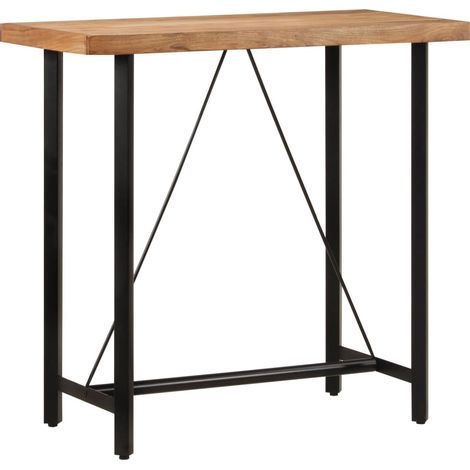 Bartisch 110x55x107 cm Massivholz Akazie und Eisen