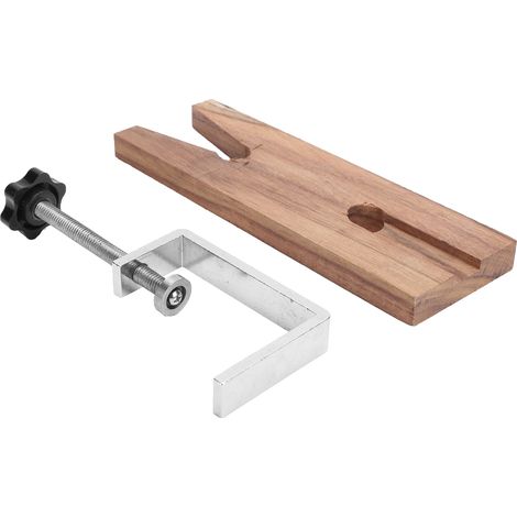 Établi de bijoutier, étau à broches, établi en bois, outils de fabrication et de traitement pour bijoutiers (1/5)
