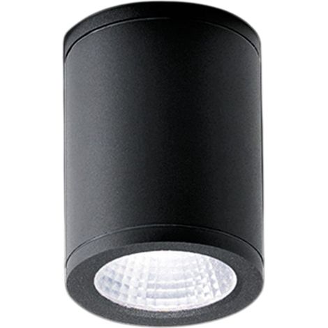 Sole Lampada da soffitto LED tonda in alluminio pressofuso grigio scuro 6W IP54, perfetta per illuminazione architettonica di interni ed esterni (1/2)