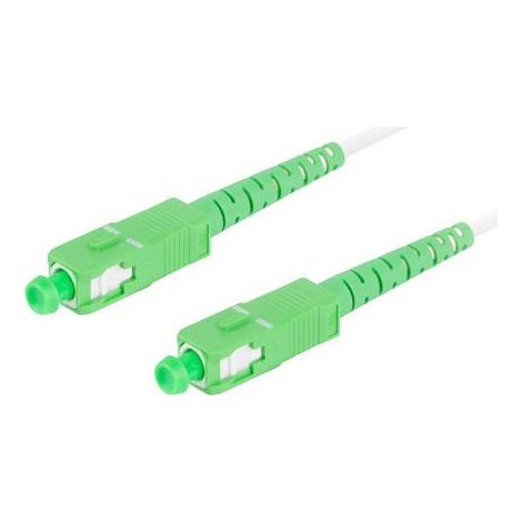 Lanberg SM SC/APC-SC/APC SIMPLEX 3,0 mm G657B3 15 m weißes Glasfaser-Patchkabel (1/2)