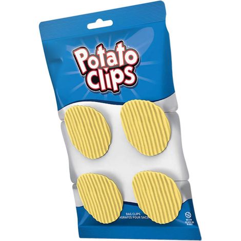 Set mit 5 kreativen Kunststoffclips zur Aufbewahrung von Chips, zum Verschließen von Snacks, zum Binden, Positionieren, für Tickets und runde Formen. (1/5)