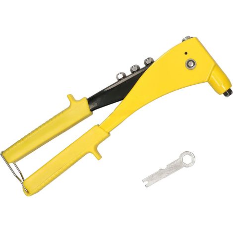 KOTARBAU Pince à riveter manuelle pour rivets aveugles + clé pour emmanchures de rivets : 3,2/4,0/4,8/6,0/6,4 mm (1/5)
