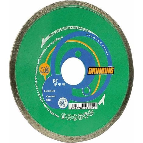 Disco diamantato idoneo per ceramica e piastrelle con corona continua liscia (1/3)