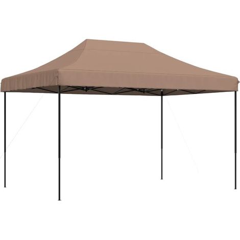 Tente pliante pop-up marron, dimensions 410 x 279 x 315 cm (1/5)