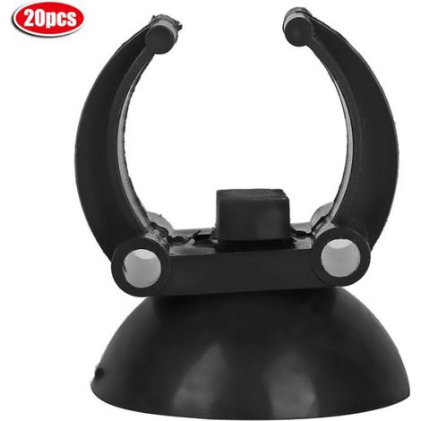 Ventouse d'aquarium 20 Pièces Clips de Tige Chauffante D'aquarium Support de Tube de Conduite D'air animalerie aquarium (1/4)