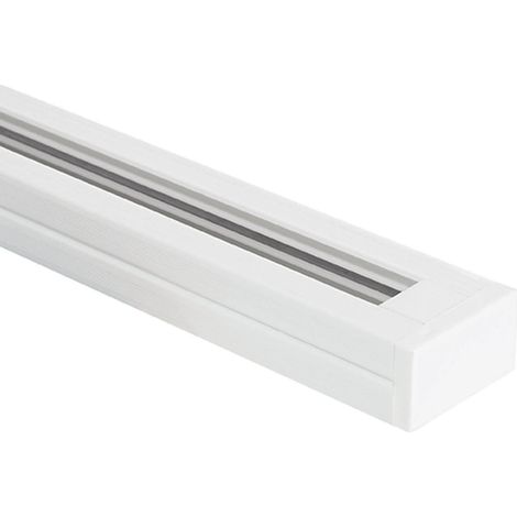 Binario Monofase PC per Faretti LED 1 Metro Bianco