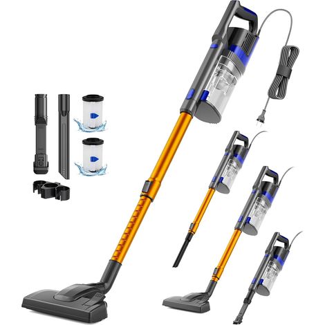 60KPa/680W/7M Aspirateur,Aspirateur Balai avec Fil Aspirateur Balai avec Dépoussiéreur 800ML, Aspirateurs Balais et Balais Électriques pour Sols Durs (1/5)