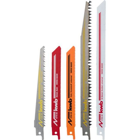 Jeu de lames de scie sabre kwb pour bois et métal - jeu de lames de scie, 5 pièces pour scies universelles / scies Recripro / sétaire électrique (1/3)