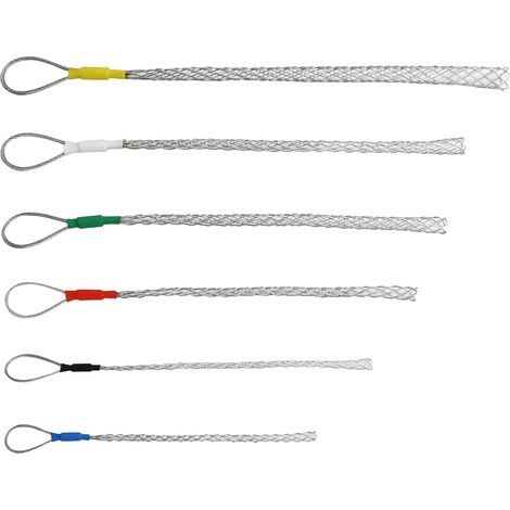 Lot de 6 4-25 Mm Kit de chaussettes de traction de câble en acier galvanisé antidérapant pour câble lassos (1/5)