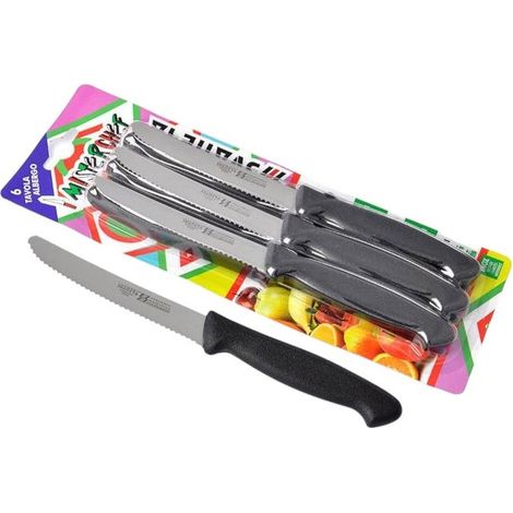 Svanera jo 6 coltello tavola cm 11 manico nylon robusto e tagliente