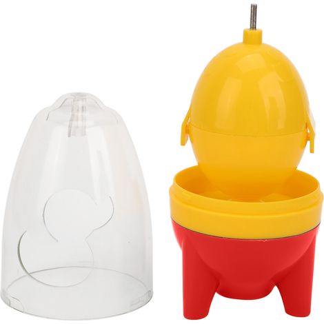 Œuf Tournoyant Forme Amusante Rotation Homogène à Haute Torsion Manuel Portable Fabricant d'Œuf Doré Rouge