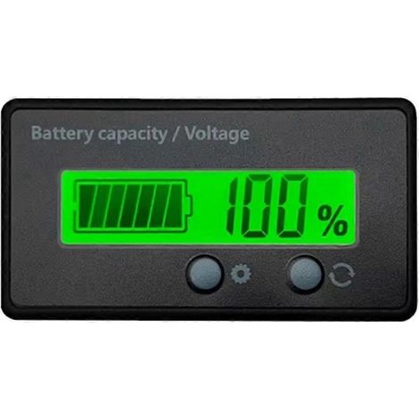 Digitales LED-Voltmeter, Spannungsprüfer für Blei-Säure-, LiFePO4- und Lithium-Batterien, Kapazitätsanzeige 12 V/24 V/36 V/48 V (1/5)
