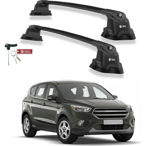 TURTLE kompatibel mit Ford Kuga (C520) 2013-2019 Dachträger Air3 Schwarz (1/5)