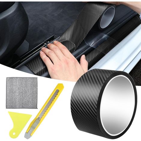 Carbon Folie 5cmx3m für Auto Einstiegsleisten, Kratzfest, Wasserdicht, inkl. Werkzeug (1/5)
