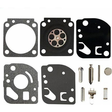 ZAMA RB-20 Vergaser-Reparatursatz für Kettensägen und motorbetriebene Gartengeräte - Enthält Dichtung, Membran, Nadelventil, Feder und Zubehör.