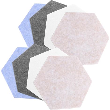 8 Pièces Panneaux D'affichage Muraux en Feutre Hexagonaux Autocollants, Design Décoratif, Multi-usages pour Photos, Notes et Mémo Bureau ou Salle de Classe (1/5)