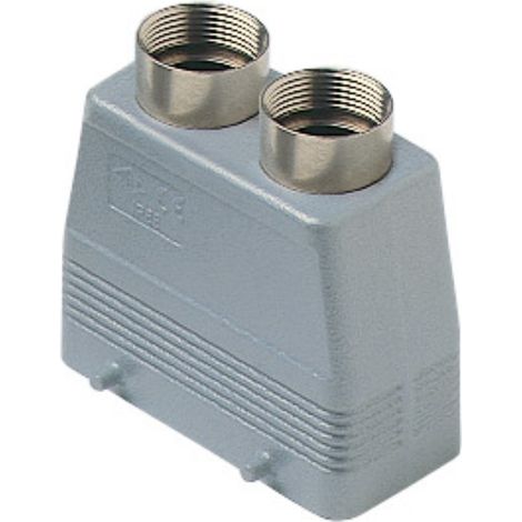 capot 4 pivots - haut profil - sortie verticale - pg21 x 2 - gabarit 77.27 - ilme cav16.221