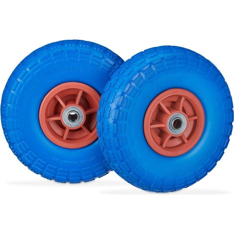 Set of 2 pu wheelbarrow tyres 4135 4