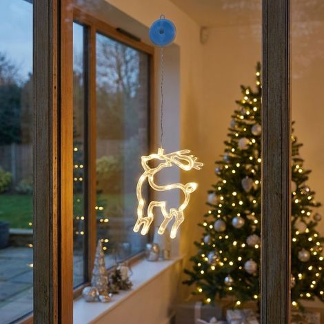 Warm White LED Hanging Reindeer Light (1/2)