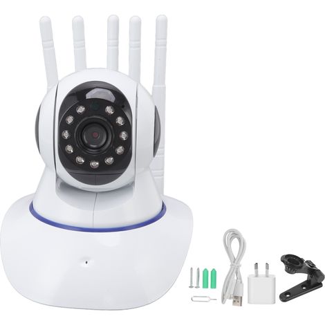 Caméra de surveillance sans fil HD WiFi 2.4G Détection de mouvement Suivi automatique Vision nocturne Audio bidirectionnel Prise AU (1/5)