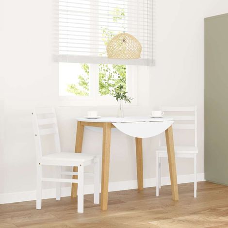 Sillas de comedor 2 unidades madera maciza de caucho