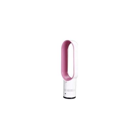 Ventilateur colonne sans pales ultra silencieux 40W – Purificateur d'air avec télécommande – Design élégant pour maison et dortoir – Rouge rosé (1/5)