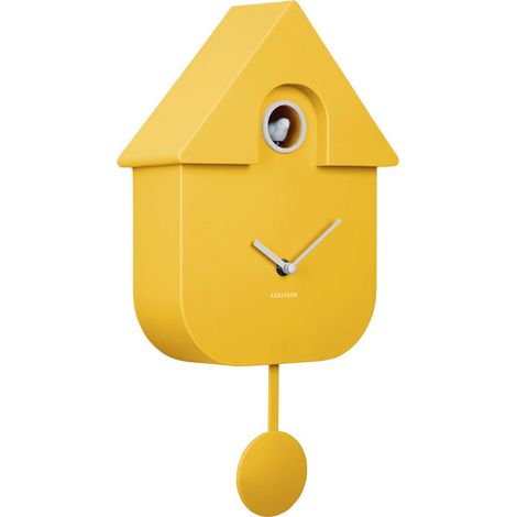 Orologio da Parete Modern Cuckoo Giallo Brillante Karlsson
