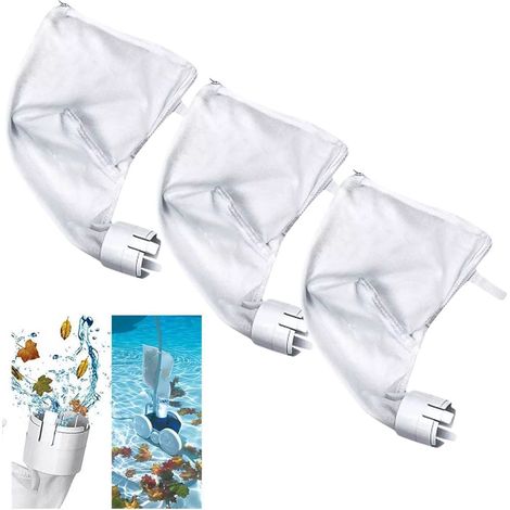Paquete de 3 bolsas de repuesto con cremallera para limpiafondos Polaris 360 y 380, bolsa de filtro multiusos para Polaris (1/5)