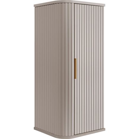 Mobile da bagno, cashmere, maniglia dorata, 79 x 35,5 x 31,5 cm (1/5)